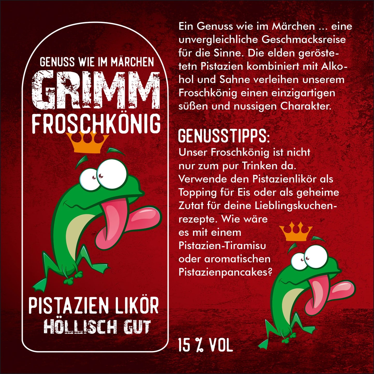 Froschkönig - Pistazien Likör - Mini 50 ml
