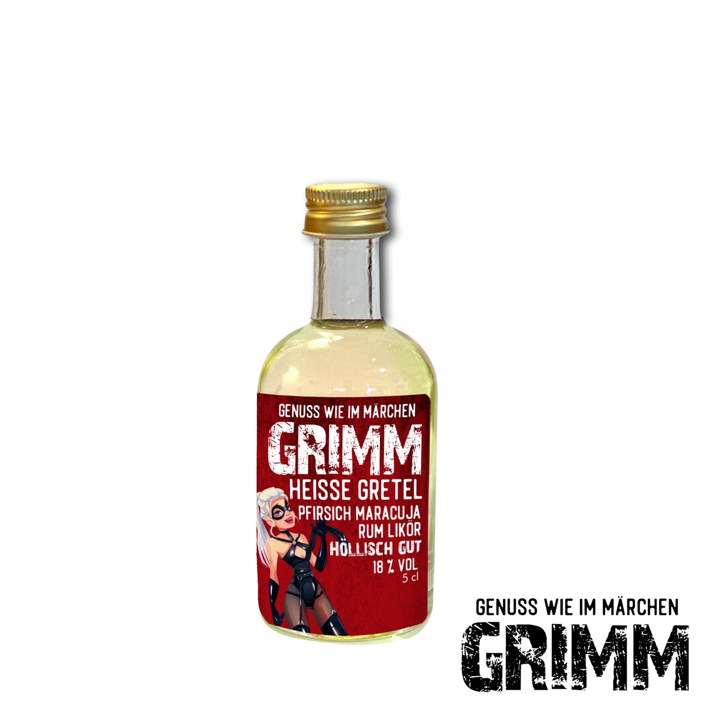 Heiße Gretel - Pfirsich Maracuja Rum Likör - Mini 50 ml