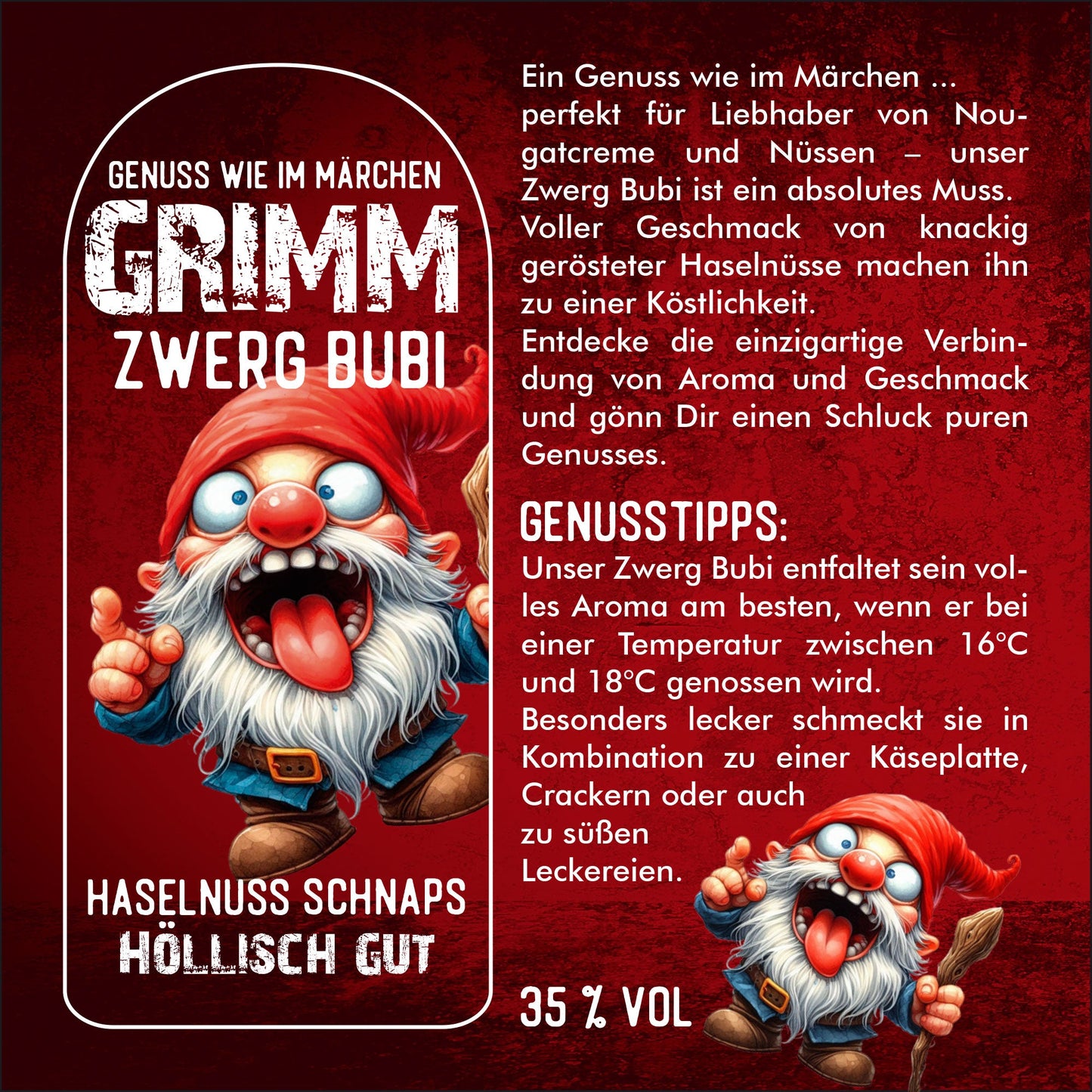 Zwerg Bubi - Haselnuss Schnaps