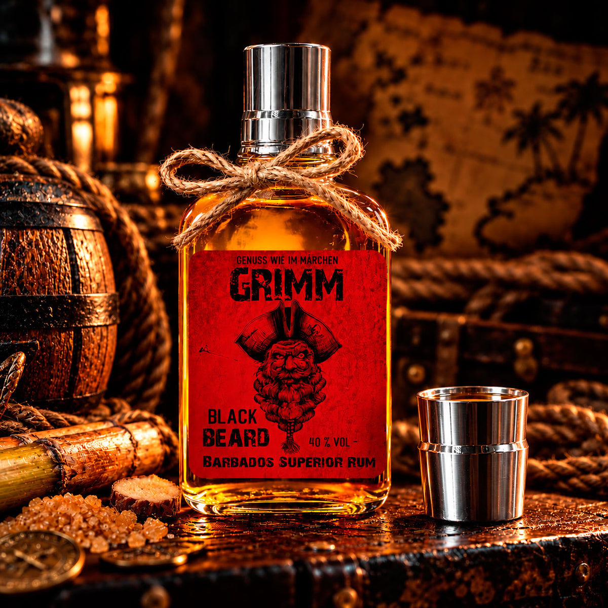 Black Beard Taschenflasche